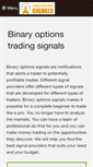 Mobile Screenshot of binaryoptionssignals.com